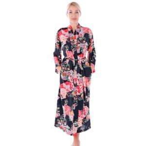 N Natori Printed Satin Robe